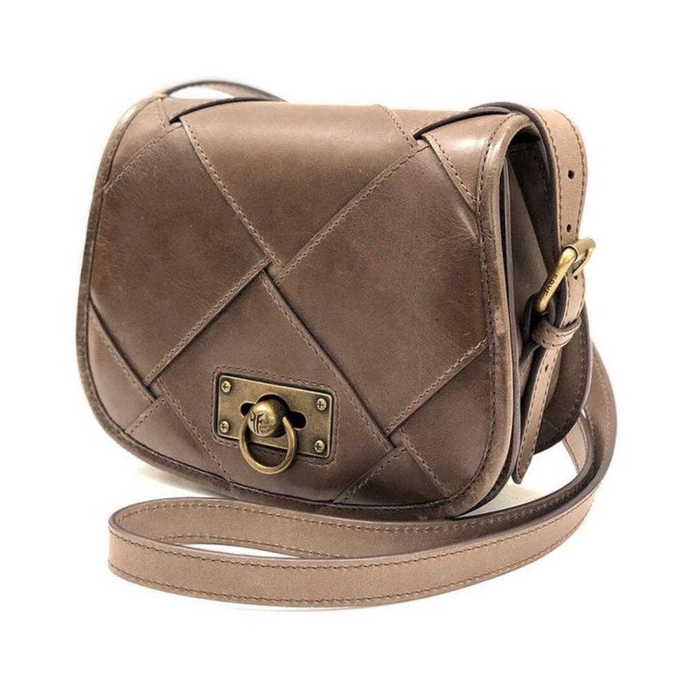 FRYE Farrah Bold Weave Saddle Crossbody Bag